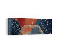 Quadro su Tela 90x30cm I colori le forme la geometria Stampe Immagini Murale