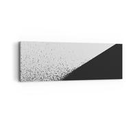 Quadro su Tela In bianco e nero sfondo geometria Stampe da Parete 90x30cm Quadri Moderni Soggiorno Camera da Letto 1 pezzo Piccoli Decorazione Murale Wall Art Canvas Grafica Immagini AB90x30-4989