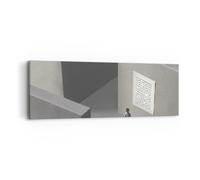 Quadro su Tela 90x30cm Labirinto grigio perduto Stampe Immagini Quadri Murale