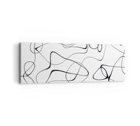 Quadro su Tela 90x30cm Linea niente modello Stampe Immagini Quadri Murale