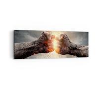 Quadro su Tela 90x30cm Simbolo pugno lotta Stampe Immagini Quadri Moderni Murale