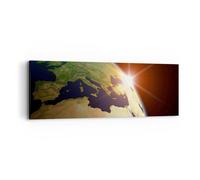 Quadro su Tela 90x30cm Terra galassia globo terre Stampe Immagini Quadri Murale