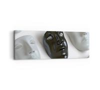 Quadro su Tela 90x30cm Venezia maschera attore teatro Stampe Immagini Murale