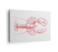 Quadro su Tela Aragosta Frutti Di Mare Crostacei Stampe da Parete 70x50cm Quadri Moderni Soggiorno Camera da Letto 1 pezzo Piccoli Decorazione Murale Wall Art Canvas Grafica Immagini AA70x50-5656