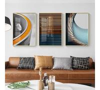 Quadro su tela astratto, decorazione da parete, poster, quadri, dipinti moderni per soggiorno, decorazione della casa, 40x60cmx3, senza cornice