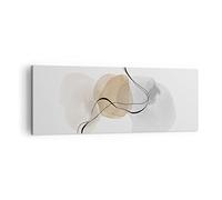 Quadro su Tela Astratto minimalista acquerello Stampe da Parete 140x50cm Quadri Moderni Soggiorno Camera da Letto 1 pezzo Grandi Decorazione Murale Wall Art Canvas Grafica Immagini AB140x50-4827