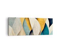 Quadro su Tela Astrazione Pezzo Consumati Stampe da Parete 140x50cm Quadri Moderni Soggiorno Camera da Letto Cucina 1 pezzo Grandi XXL Decorazione Murale Wall Art Canvas Grafica Immagini AB140x50-5621