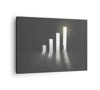 Quadro su Tela 70x50cm Attività Commerciale Architettura Uomo Stampe Murale