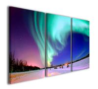 Quadro su tela Aurora borealis immagini riproduzione arredamento casa moderna
