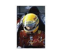 Quadro Su Tela Ayrton Senna Poster Soggiorno Camera da letto Pittura Opera d'arte 30 * 50cm Senza Cornice