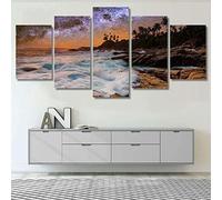 Quadro Su Tela Bellezza Del Parrucchiere 5 Pezzi Con Cornice 200 X 100 Cm Stampa Murale Fotografia Decorazione Da Parete Immagini Moderni Per Soggiorno Camera Da Letto Ufficio Cucina -0Z8A-I3Y