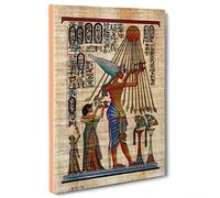 Quadro su Tela Canvas - INTELAIATO - Pronto da Appendere - Egitto - Pergamena - Geroglifici - Ramses - 30x40cm - Senza Cornice - (cod.1486)
