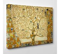 Quadro su Tela Canvas - INTELAIATO - Pronto da Appendere - L'Albero della Vita - Gustav Klimt - Cultura Arte - Art Nouveau Stile Liberty - 30x40cm - Senza Cornice - (cod.199)