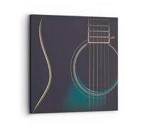 Quadro su Tela Chitarra Musica Stringhe Stampe da Parete 30x30cm Quadri Moderni Soggiorno Camera da Letto Cucina 1 pezzo Piccoli Decorazione Murale Wall Art Canvas Grafica Immagini AC30x30-5232