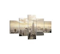 Quadro su Tela 125x70cm Città Grattacieli Manhattan New York Stampe Murale