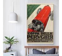 Quadro su tela - Coppa della Perugina 1924 di Federico Seneca, Stampa su tela, Poster e Stampe, Arte da parete, Soggiorno, Decorazione per la casa, decorazione della stanza, Adolescente, 20x30 cm