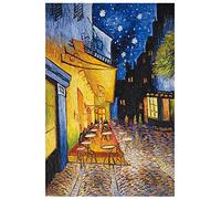 Quadro su Tela dipinti astratti replica, Vincent Van Gogh - Terrazza del caffè di notte Dipinti su tela per soggiorno Modern Home Decor,40x60cm No Frame