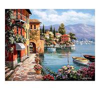 Quadro su tela Dipinto ad olio Quadro Paesaggio Immagini Quadro su tela per soggiorno Wall Art Complementi arredo casa Quadro Decor 40X50CM Beach house