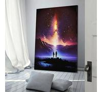 Quadro su tela dipinto "The Event Horizon Lover", decorazione da parete moderna per casa, ufficio, matrimonio, poster, decorazione per la casa, decorazione della casa, 50 x 75 cm
