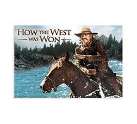 Quadro Su Tela Film come è stato vinto il West Poster d'arte cinematografica classica e stampa di immagini di arte murale Arredamento moderno della camera familiare 50 * 70cm Senza Cornice
