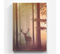 Quadro su tela foresta di cervi paesaggi naturali immagini tela quadro stampa...