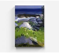 Quadro su tela George Wesley Bellows vite vestito colorato quadro da parete arte