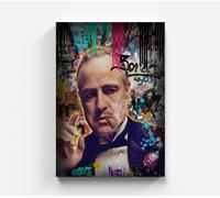 Quadro su tela GodFather colorato decorazione graffiti quadro da parete pop a...