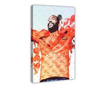 Quadro Su Tela Marvin Gaye Cantante Poster Soggiorno Camera da letto Pittura Opera d'arte 60 * 90cm Senza Cornice