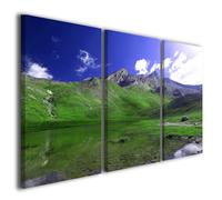 Quadro su tela montagna lago Charming mountain stampa paesaggio arredo cucina