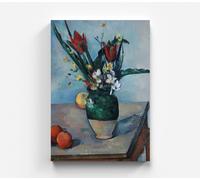 Quadro su tela Paul Cézanne fiori in un vaso rococò quadro da parete arte...