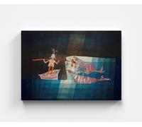 Quadro su tela Paul Klee The Seafarers Haus Decor quadro da parete artista ar...