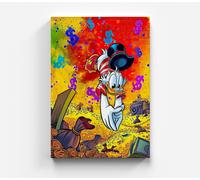 Quadro su tela Pop Art Duck Donald Money quadri tela di alta qualità quadro D...