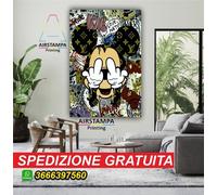 Quadro su tela Pop Art Topolino Disney Money immagini moda tela immagine