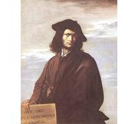 Quadro Su Tela Stampa Poster Famoso Autoritratto di Salvator Rosa per la decorazione domestica dell'ufficio 60x90cm