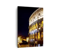 Quadro su Tela Verticale 70x100cm Stampe da Parete Coloseum roma architettura Grandi Decorazione Murale Camera da Letto Cucina 1 pezzo Quadri Moderni Soggiorno Immagini Wall Art Canvas PA70x100-1334