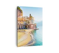 Quadro su Tela Verticale 70x100cm Stampe da Parete Costiera Amalfi Italia Grandi Decorazione Murale Camera da Letto Cucina 1 pezzo Quadri Moderni Soggiorno Immagini Wall Art Canvas PA70x100-5187