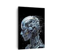 Quadro su Tela Verticale 70x100cm Stampe da Parete Intelligenza Artificiale Robot Futuro Grandi Decorazione Murale Camera da Letto 1 pezzo Quadri Moderni Soggiorno Immagini Wall Art PA70x100-5865
