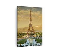 Quadro su Tela Verticale 70x100cm Stampe da Parete Torre Eiffel Francia Parigi Grandi Decorazione Murale Camera da Letto Cucina 1 pezzo Quadri Moderni Soggiorno Immagini Wall Art Canvas PA70x100-0435