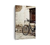 Quadro su Tela Verticale 80x120cm Stampe da Parete Via Bici città rovine Grandi Decorazione Murale Camera da Letto Cucina 1 pezzo Quadri Moderni Soggiorno Immagini Wall Art Canvas PA80x120-2667