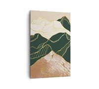 Quadro su Tela Verticale Astratto Paesaggio Montagne Stampe da Parete 80x120cm Quadri Moderni Soggiorno Camera da Letto Cucina 1 pezzo Grandi Decorazione Murale Wall Art Canvas Immagini PA80x120-5173