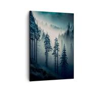 Quadro su Tela Verticale Foresta Scandinavo Paesaggio Stampe da Parete 50x70cm Quadri Moderni Soggiorno Camera da Letto Cucina 1 pezzo Piccoli Decorazione Murale Wall Art Canvas Immagini PA50x70-6162