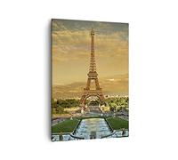 Quadro su Tela Verticale Torre Eiffel Francia Parigi Stampe da Parete 50x70cm Quadri Moderni Soggiorno Camera da Letto Cucina 1 pezzo Piccoli Decorazione Murale Wall Art Canvas Immagini PA50x70-0435