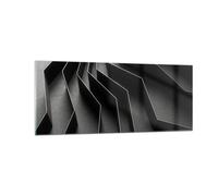 Quadro su Vetro 100x40cm 3D Labirinto Moderno Stampe Immagini Moderni Murale