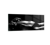 Quadro su Vetro 100x40cm Anatomia donna nudo Stampe Immagini Moderni Murale