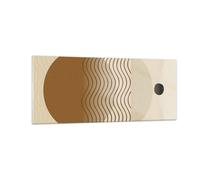 Quadro su Vetro 100x40cm Astrazione Geometria Minimalismo Stampe Moderni Murale