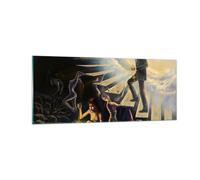 Quadro su Vetro 100x40cm Astrazione nuvola nera oscurità Stampe Moderni Murale