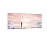 Quadro su Vetro 100x40cm Bridge Donna Le Stelle Stampe Immagini Moderni Murale