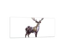 Quadro su Vetro 100x40cm Caro animale selvatico foresta Stampe Moderni Murale