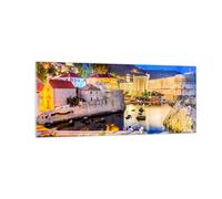 Quadro su Vetro 100x40cm Croazia Dubrovnik centro storico fortezza Stampe Murale