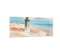 Quadro su Vetro 100x40cm Lanterna mare immagine Stampe Immagini Moderni Murale